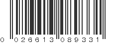 UPC 026613089331