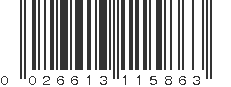 UPC 026613115863