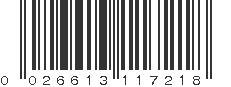 UPC 026613117218