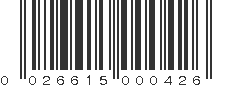 UPC 026615000426