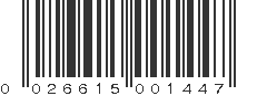 UPC 026615001447