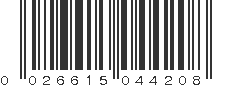 UPC 026615044208