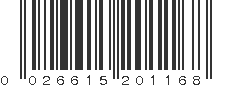 UPC 026615201168