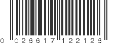 UPC 026617122126