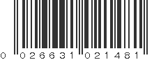 UPC 026631021481