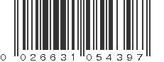 UPC 026631054397