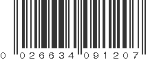 UPC 026634091207