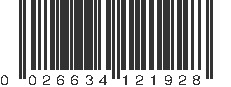 UPC 026634121928