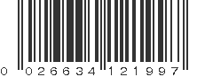 UPC 026634121997