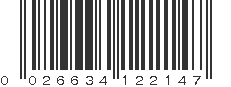 UPC 026634122147