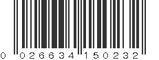 UPC 026634150232