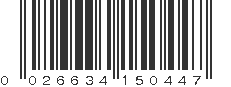 UPC 026634150447