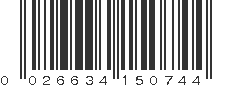 UPC 026634150744