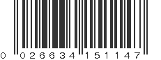 UPC 026634151147