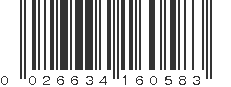 UPC 026634160583