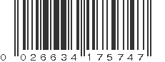 UPC 026634175747