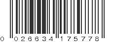 UPC 026634175778