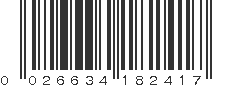 UPC 026634182417