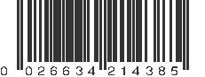 UPC 026634214385