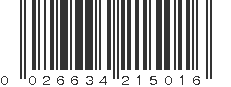 UPC 026634215016