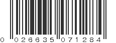 UPC 026635071284