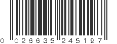 UPC 026635245197