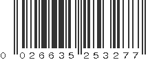 UPC 026635253277