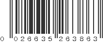 UPC 026635263863