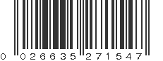 UPC 026635271547