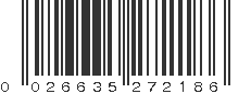 UPC 026635272186