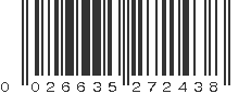 UPC 026635272438