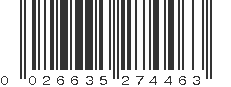 UPC 026635274463