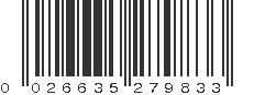 UPC 026635279833