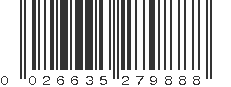 UPC 026635279888