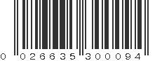 UPC 026635300094