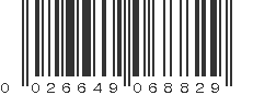 UPC 026649068829