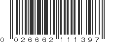 UPC 026662111397