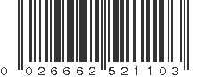 UPC 026662521103