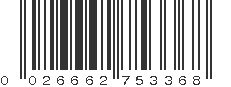 UPC 026662753368