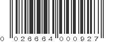 UPC 026664000927