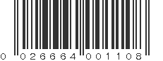 UPC 026664001108