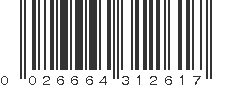 UPC 026664312617