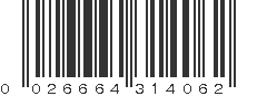 UPC 026664314062