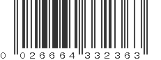 UPC 026664332363