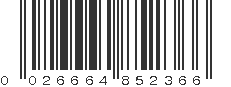 UPC 026664852366