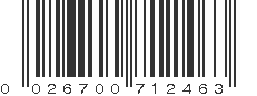 UPC 026700712463