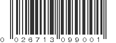 UPC 026713099001