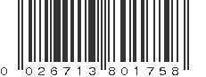 UPC 026713801758