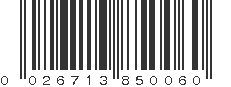 UPC 026713850060