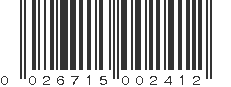 UPC 026715002412